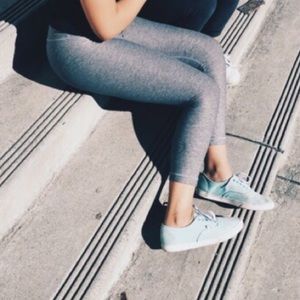 Gray Lulu Lemons Leggings
